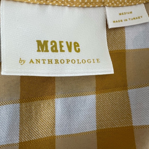 Maeve April Gingham Babydoll Blouse - Picture 2 of 10